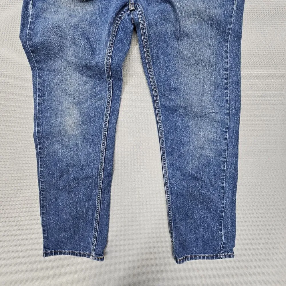 Levi Strauss 505 Red Tag Jeans Men's 32x30 Medium Blue Classic Fit Denim Pants